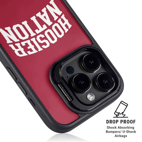 Indiana University Hoosier Nation iPhone 16 Pro Kickstand Case